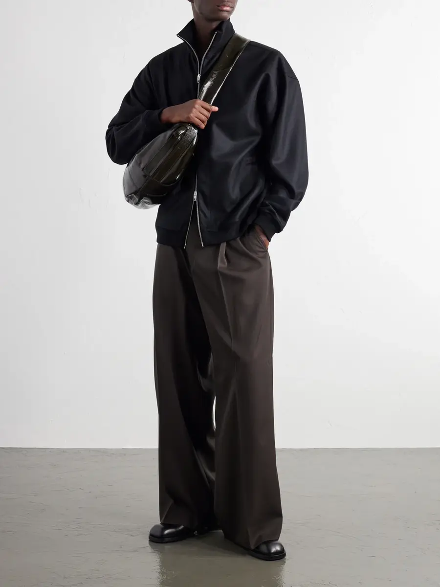 Lemaire Croissant Large Coated-Cotton Messenger Bag - Men | Thumbnail 3