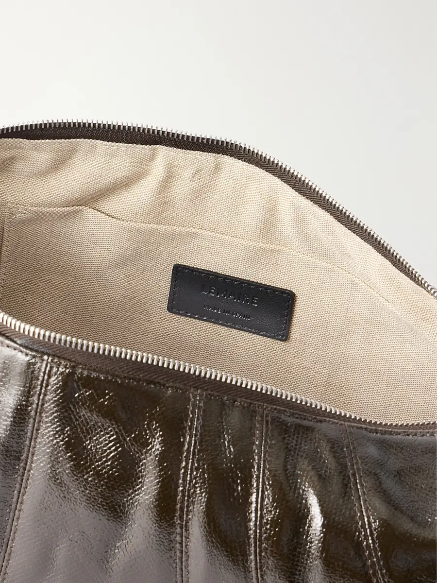 Lemaire Croissant Large Coated-Cotton Messenger Bag - Men | Thumbnail 6