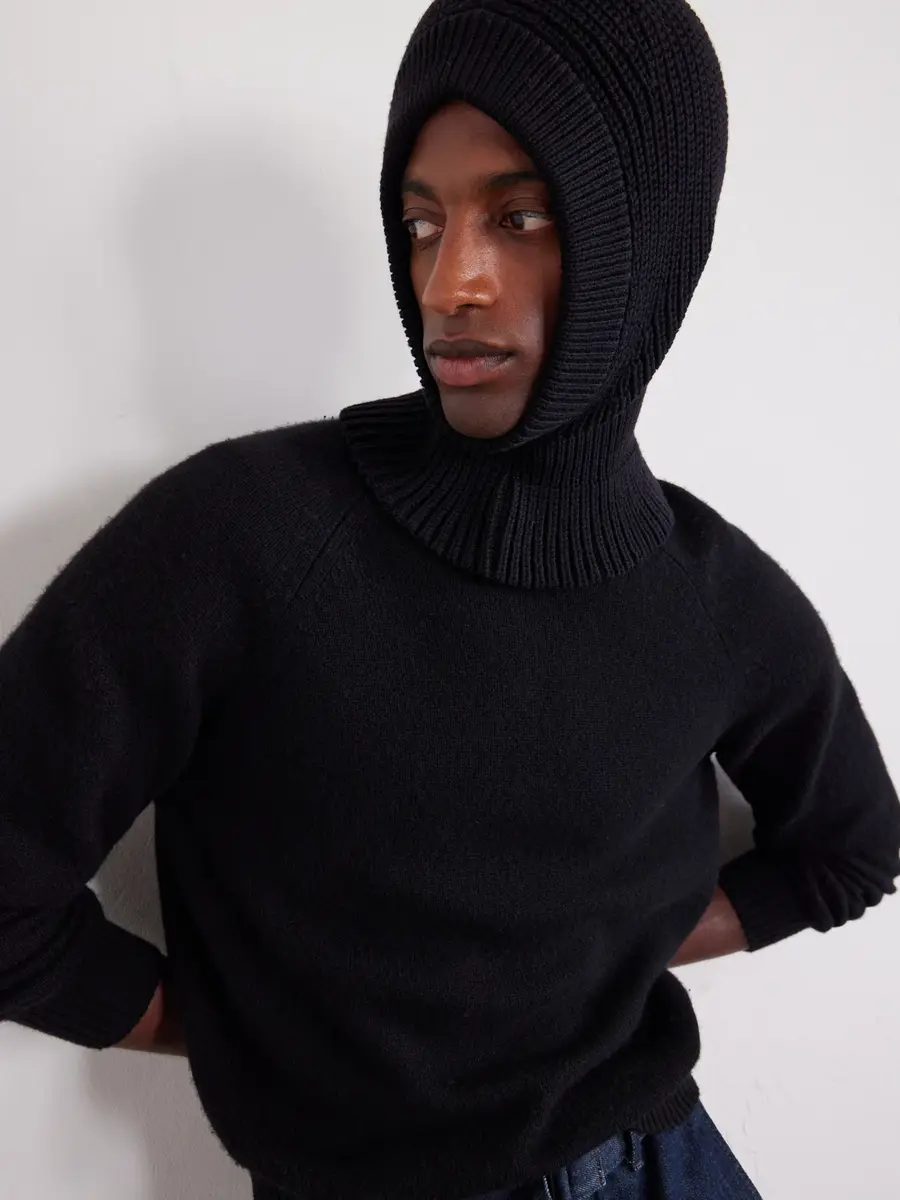 Lemaire Ribbed Wool Balaclava - Men | Thumbnail 2