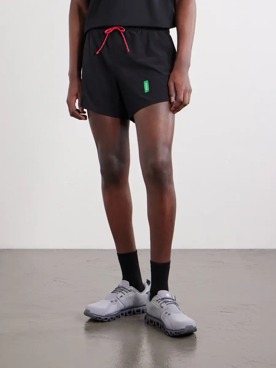 District Vision Straight-Leg Logo-Print 5" Stretch-Jersey Running Shorts - Men | Thumbnail 3