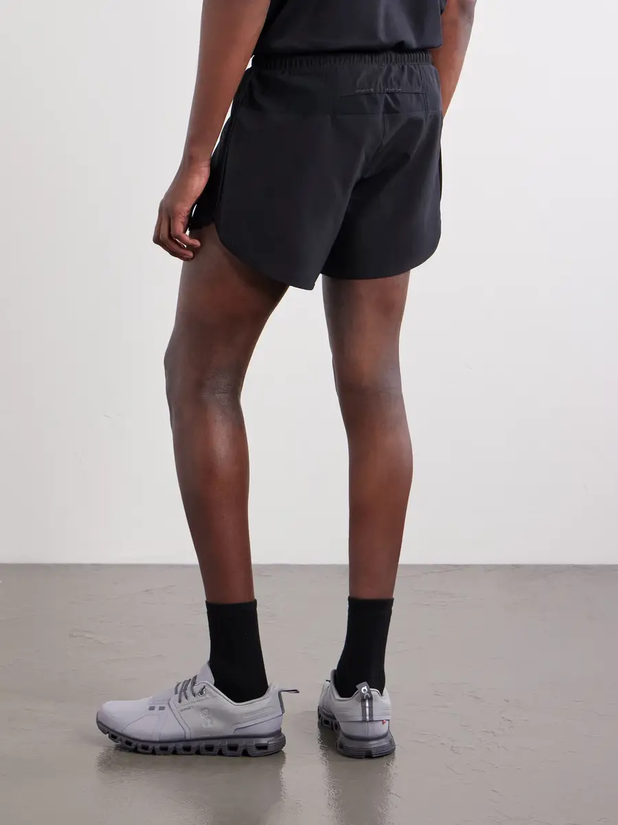 District Vision Straight-Leg Logo-Print 5" Stretch-Jersey Running Shorts - Men | Thumbnail 4