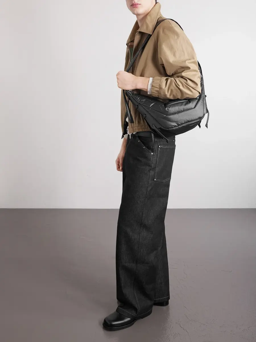 Lemaire Soft Game Small Coated-Cotton Messenger Bag - Men | Thumbnail 2 Lemaire Soft Game Small Coated-Cotton Messenger Bag - Men | Thumbnail 2