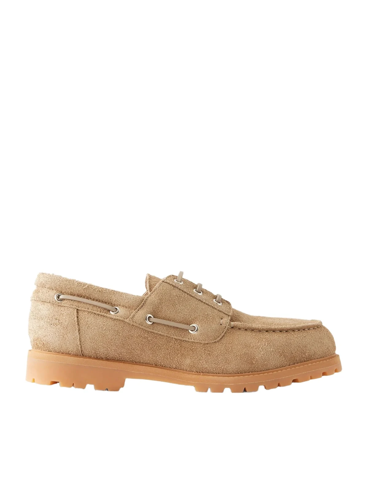 Studio Nicholson Lace-Up Boat Suede Shoes - Men