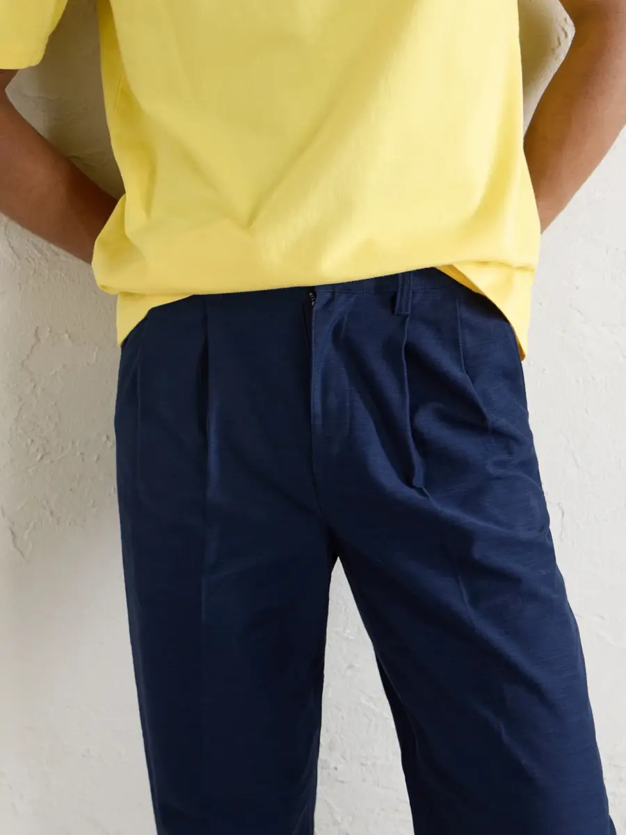 Aimé Leon Dore Straight-Leg Pleated Cotton Trousers - Men | Thumbnail 5
