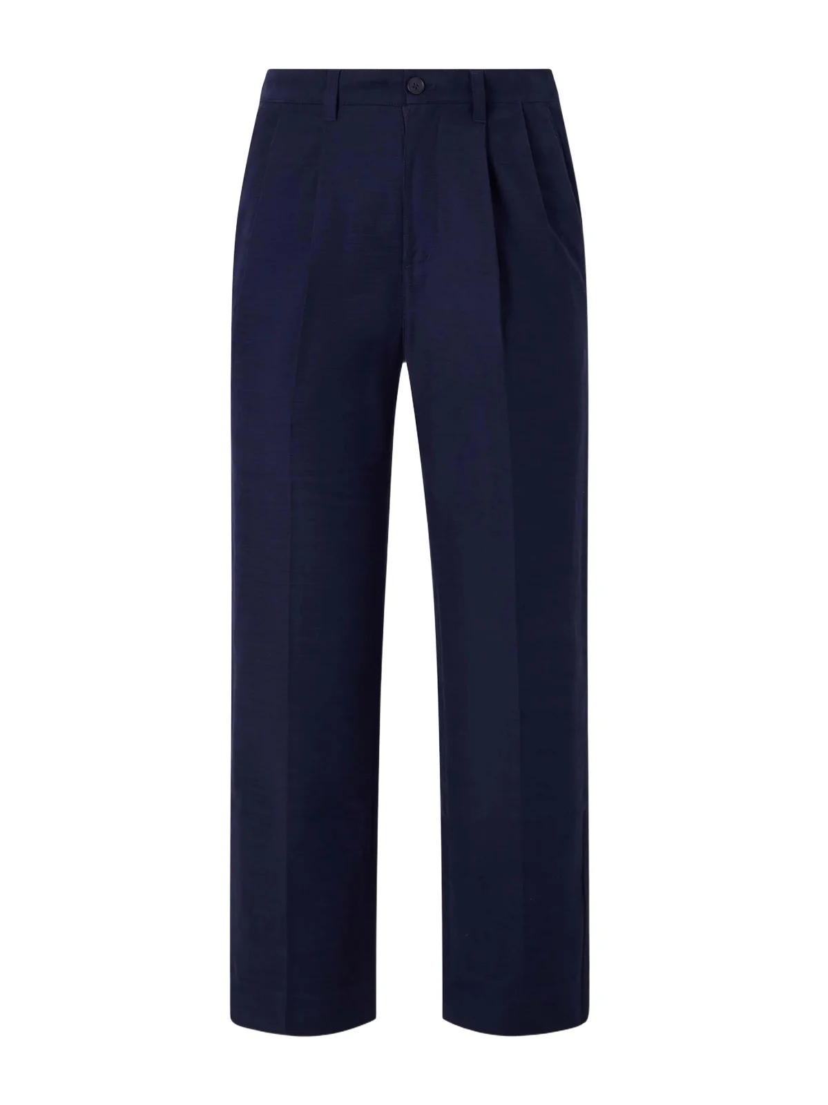 Straight-Leg Pleated Cotton Trousers - Men Straight-Leg Pleated Cotton Trousers - Men