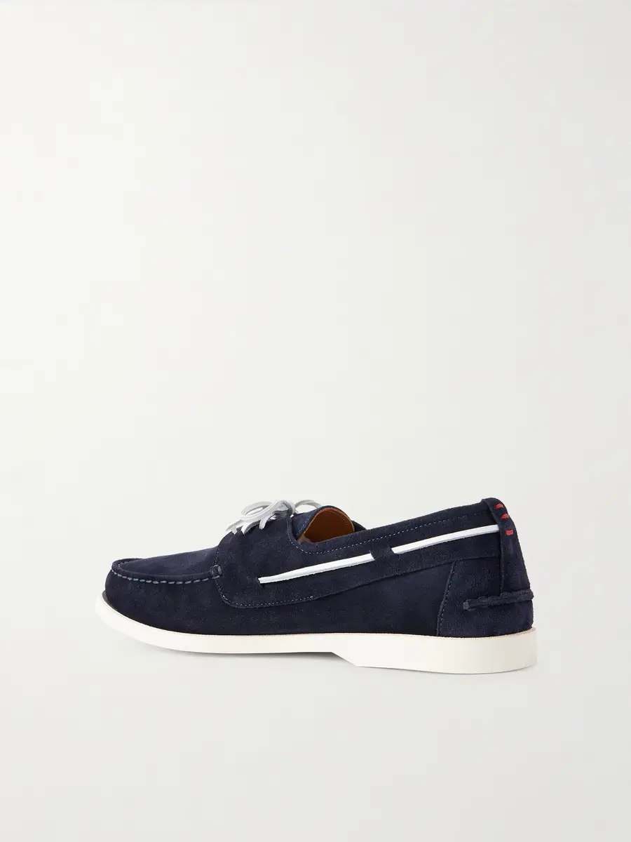 Kiton Suede Boat Shoes - Men | Thumbnail 4 Kiton Suede Boat Shoes - Men | Thumbnail 4
