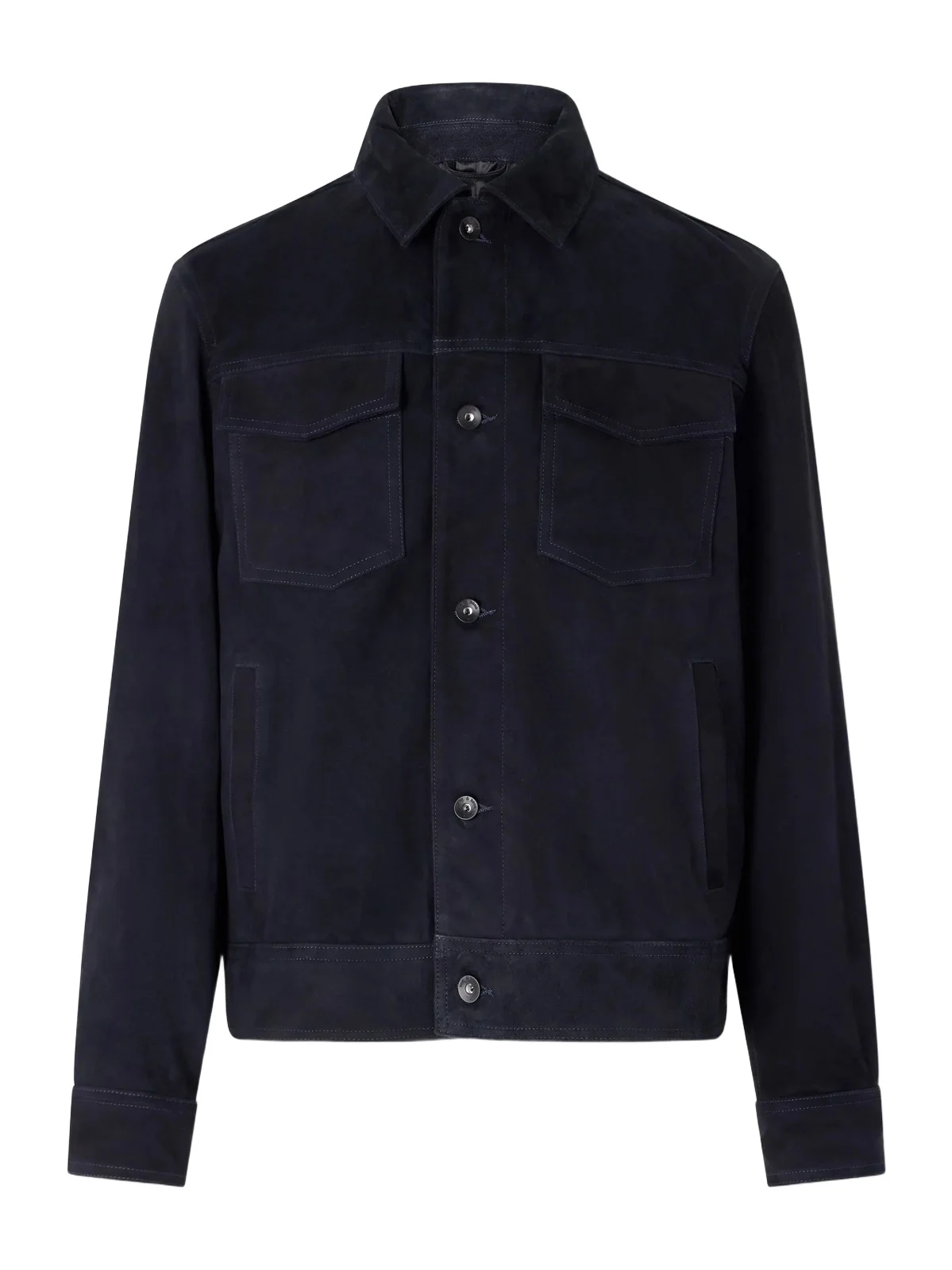 Suede Trucker Jacket - Men Suede Trucker Jacket - Men
