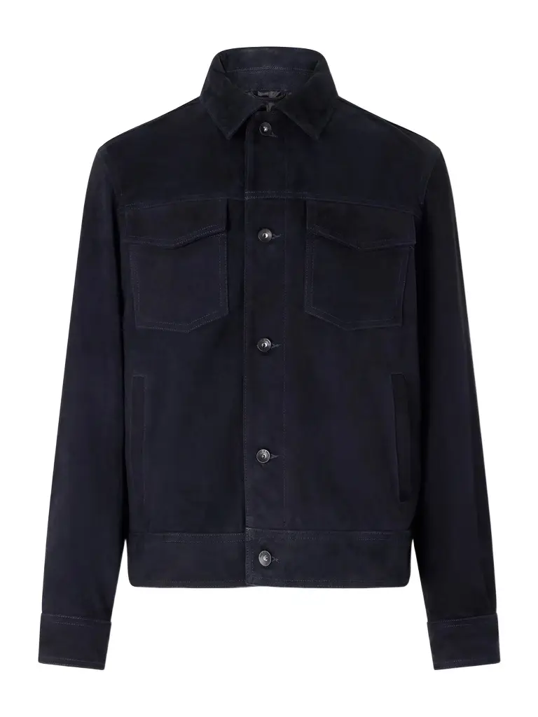 rag & bone Suede Trucker Jacket - Men