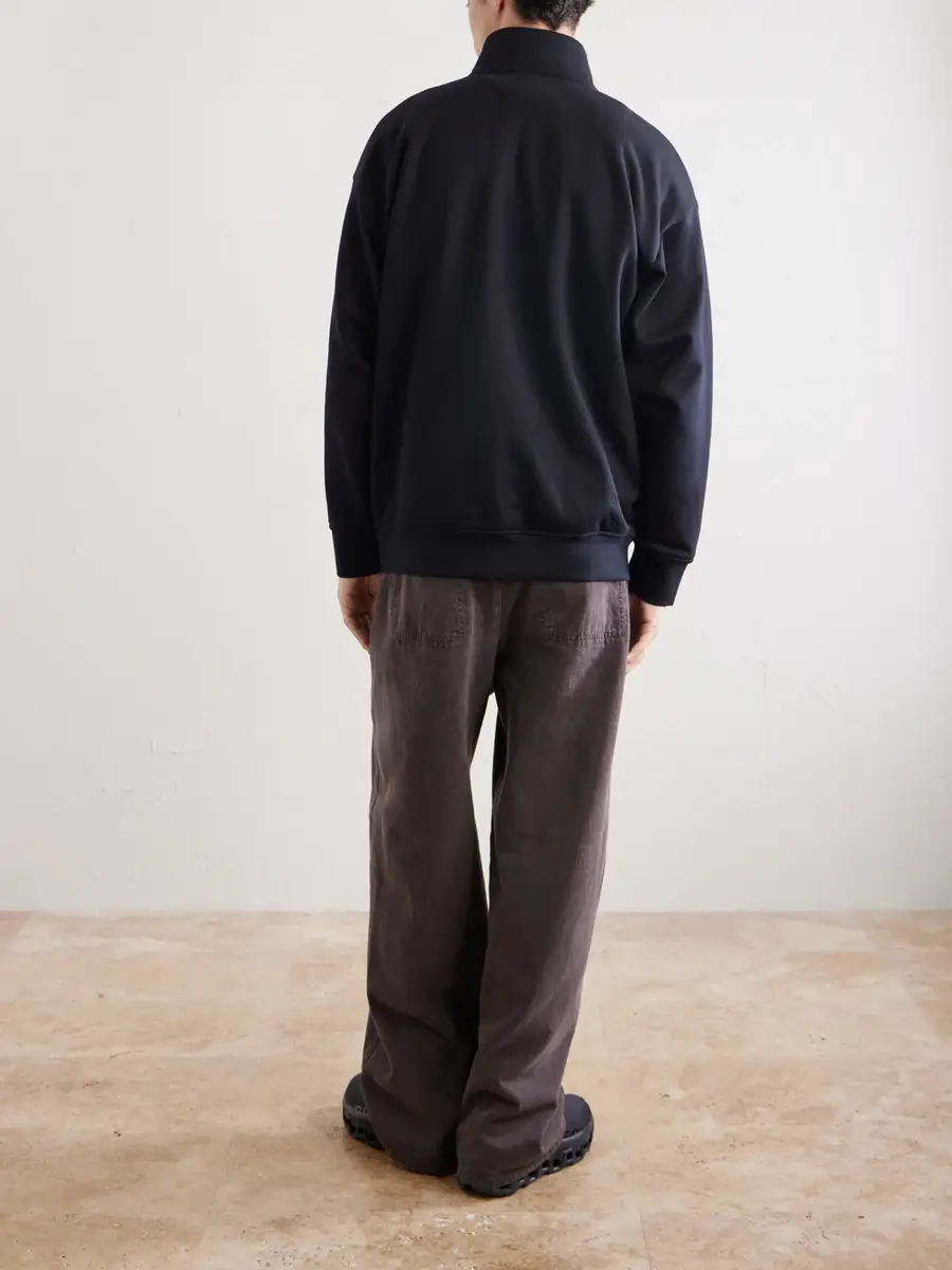 ON Club Collective Logo-Embroidered Cotton-Blend Jersey Half-Zip Sweater - Men | Thumbnail 4