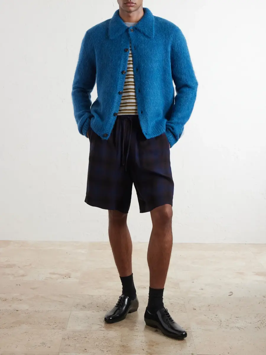 Dries Van Noten Mora Cropped Alpaca-Blend Cardigan - Men | Thumbnail 2 Dries Van Noten Mora Cropped Alpaca-Blend Cardigan - Men | Thumbnail 2