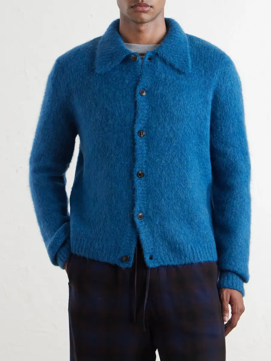 Dries Van Noten Mora Cropped Alpaca-Blend Cardigan - Men | Thumbnail 3 Dries Van Noten Mora Cropped Alpaca-Blend Cardigan - Men | Thumbnail 3