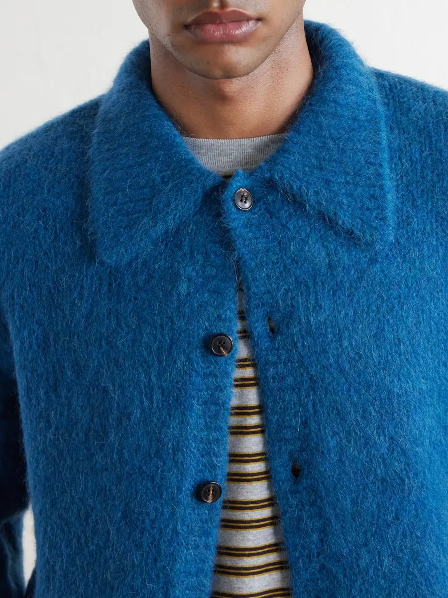 Dries Van Noten Mora Cropped Alpaca-Blend Cardigan - Men | Thumbnail 5 Dries Van Noten Mora Cropped Alpaca-Blend Cardigan - Men | Thumbnail 5