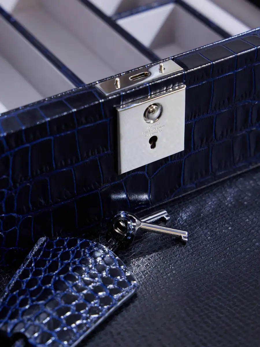 Smythson Panama Cross-Grain Leather Jewellery Box - Men | Thumbnail 4