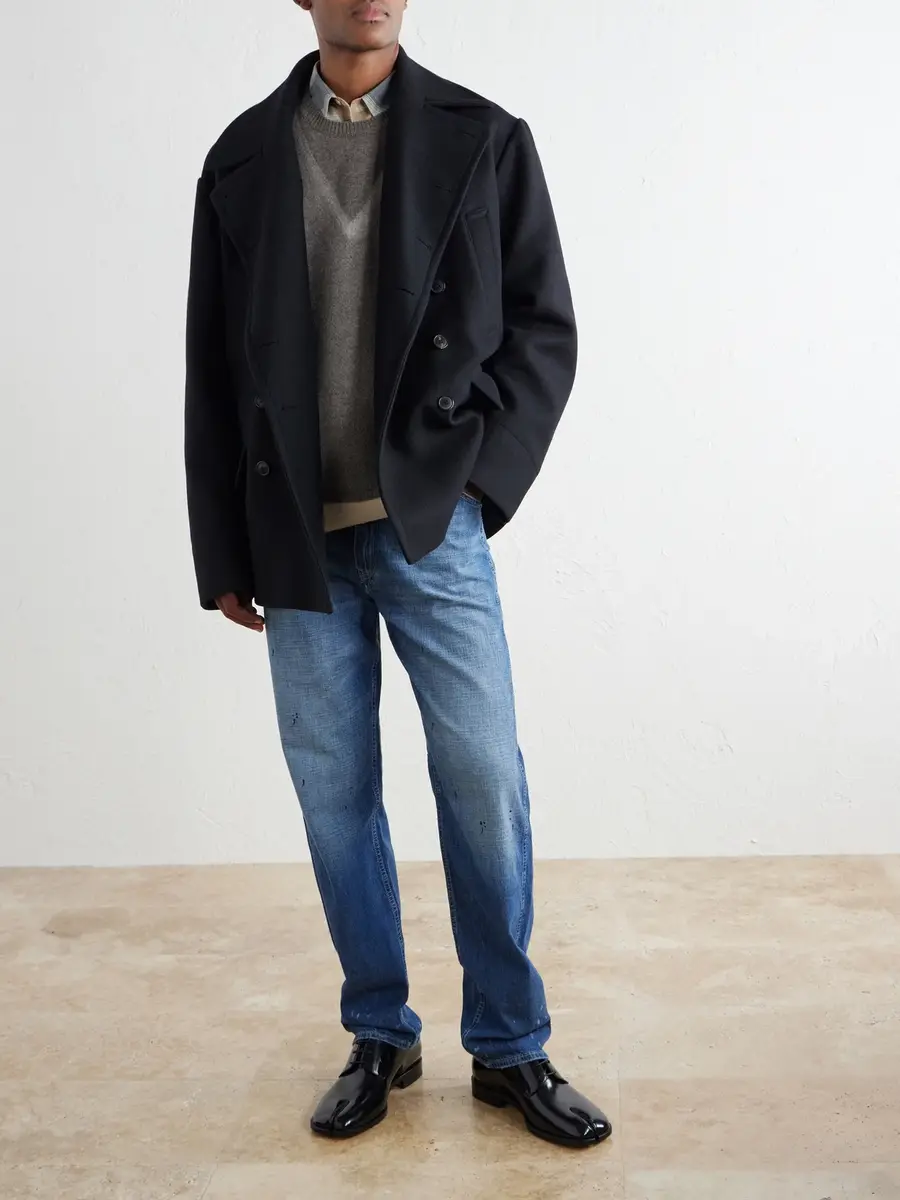 Maison Margiela Straight-Leg Stained Jeans - Men | Thumbnail 2