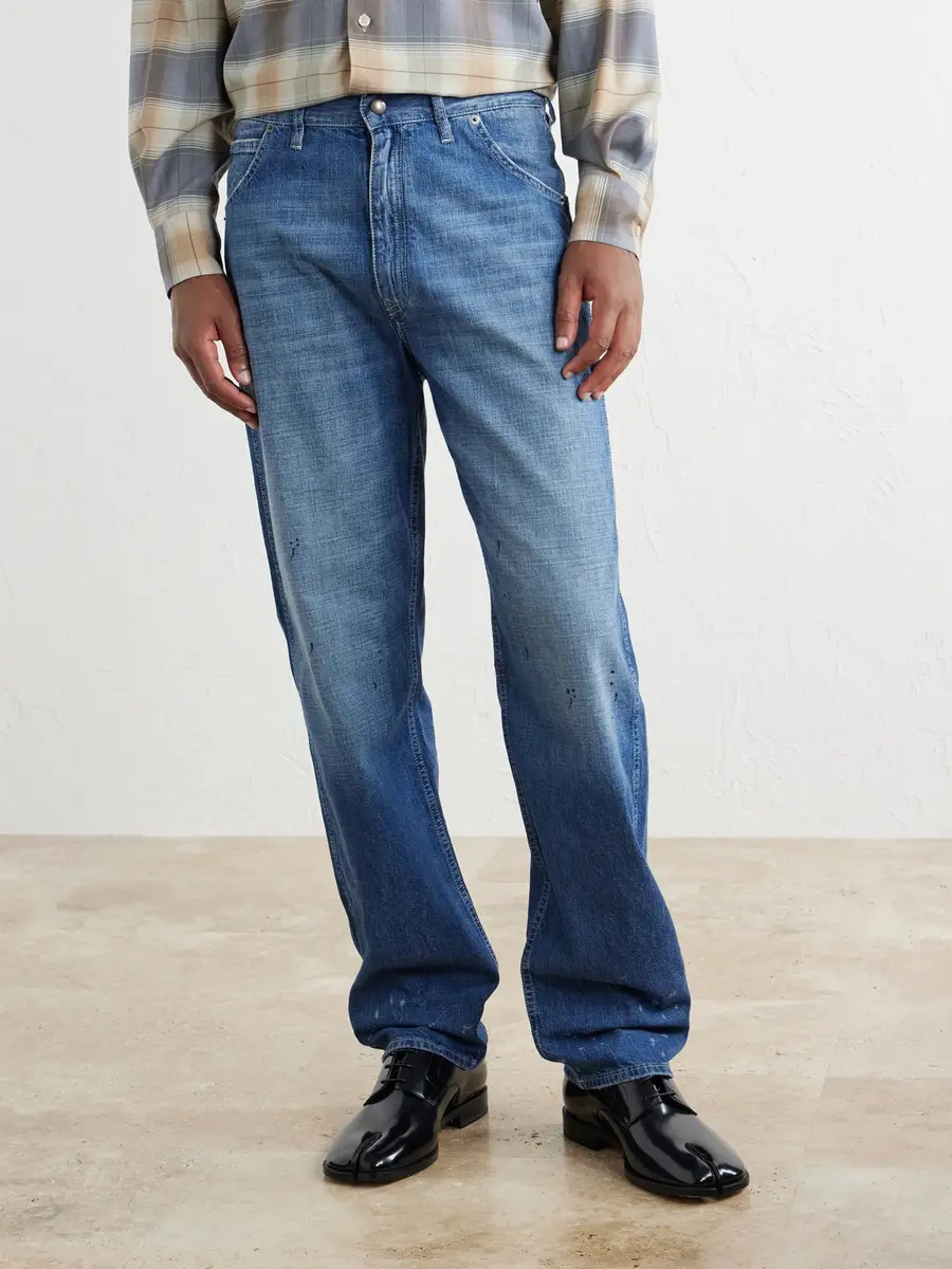 Maison Margiela Straight-Leg Stained Jeans - Men | Thumbnail 3