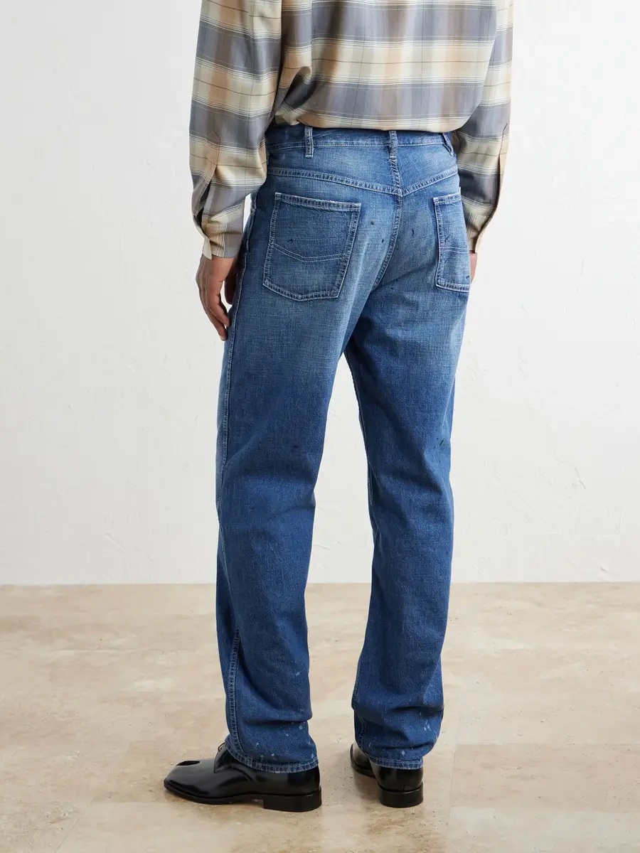 Maison Margiela Straight-Leg Stained Jeans - Men | Thumbnail 4