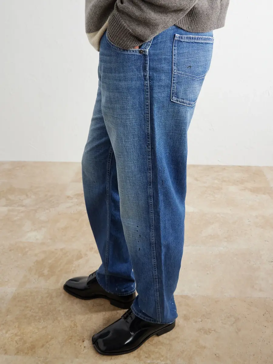 Maison Margiela Straight-Leg Stained Jeans - Men | Thumbnail 5