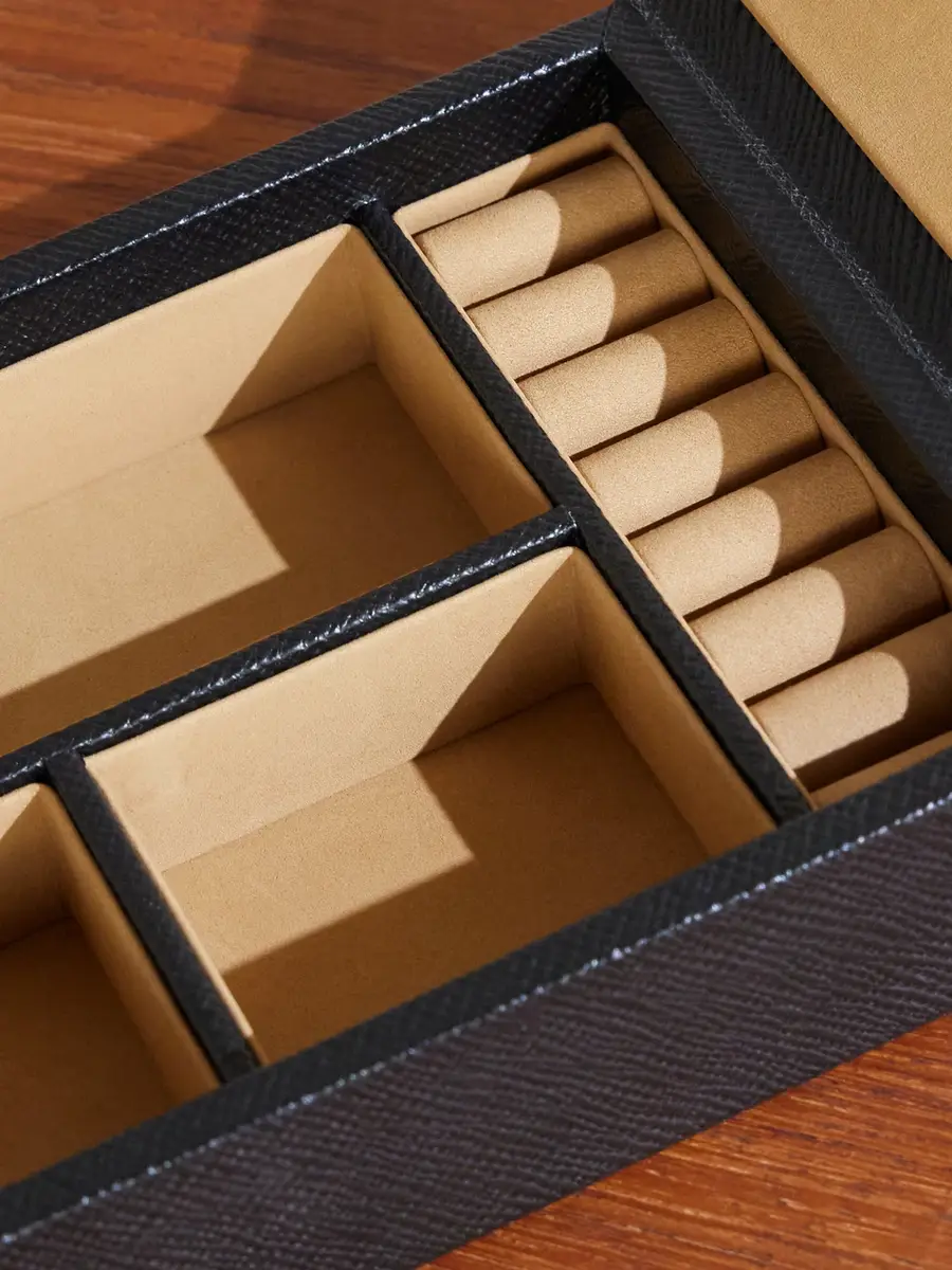 Smythson Travel Tray Leather Jewellery Box - Men | Thumbnail 3 Smythson Travel Tray Leather Jewellery Box - Men | Thumbnail 3