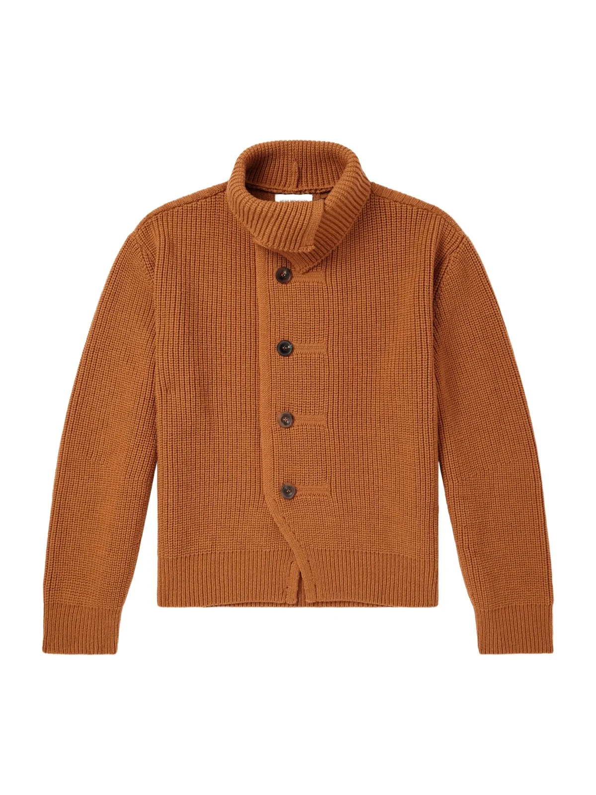 Marino Shawl-Collar Ribbed Wool Cardigan - Men Marino Shawl-Collar Ribbed Wool Cardigan - Men
