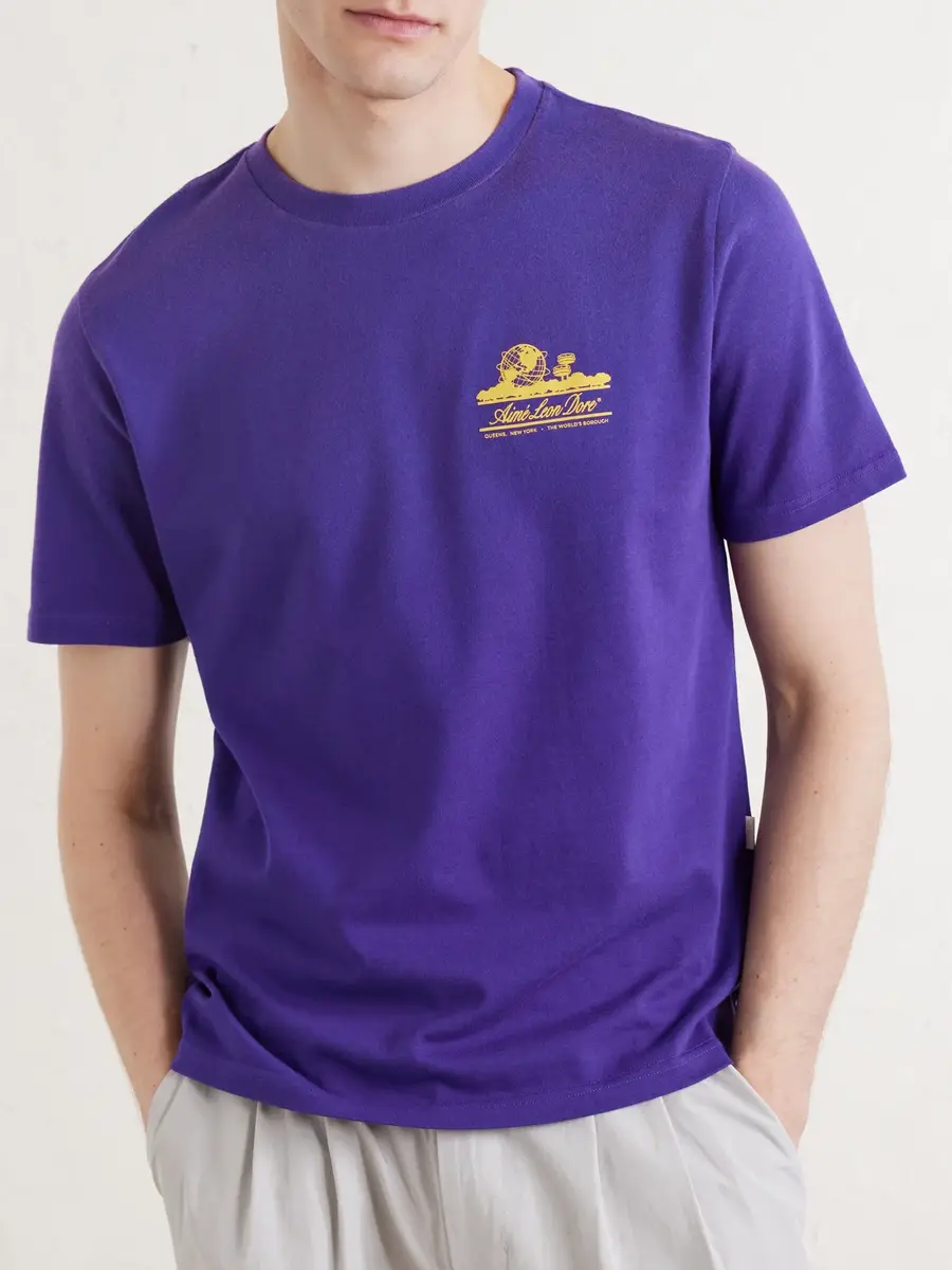 Aimé Leon Dore Unisphere Logo-Print Cotton-Jersey T-Shirt - Men | Thumbnail 3 Aimé Leon Dore Unisphere Logo-Print Cotton-Jersey T-Shirt - Men | Thumbnail 3