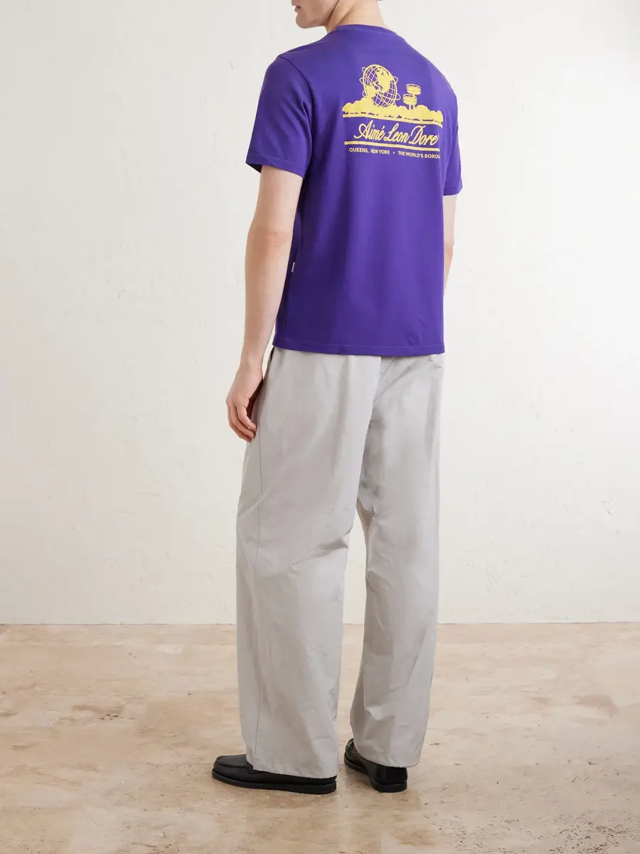 Aimé Leon Dore Unisphere Logo-Print Cotton-Jersey T-Shirt - Men | Thumbnail 4 Aimé Leon Dore Unisphere Logo-Print Cotton-Jersey T-Shirt - Men | Thumbnail 4