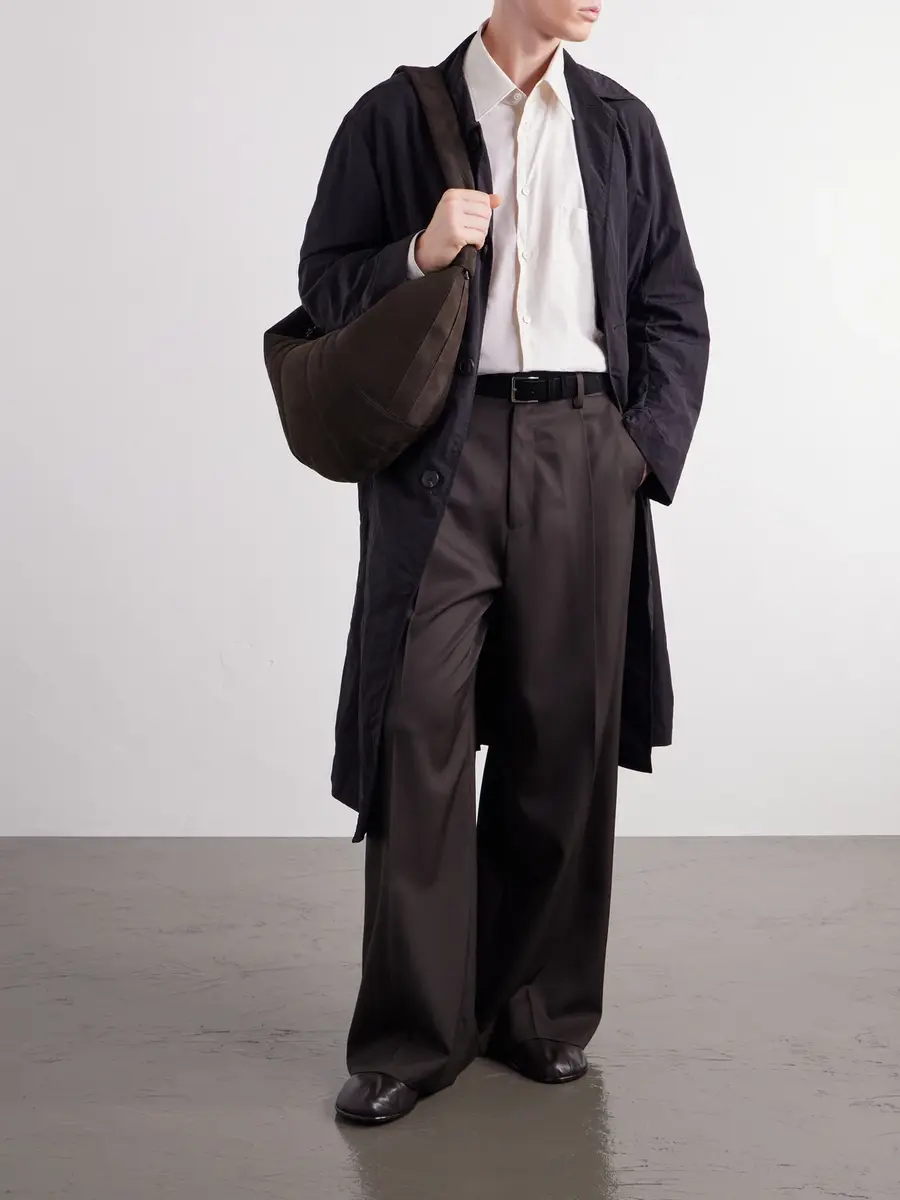 Lemaire Croissant Nubuck Messenger Bag - Men | Thumbnail 2 Lemaire Croissant Nubuck Messenger Bag - Men | Thumbnail 2