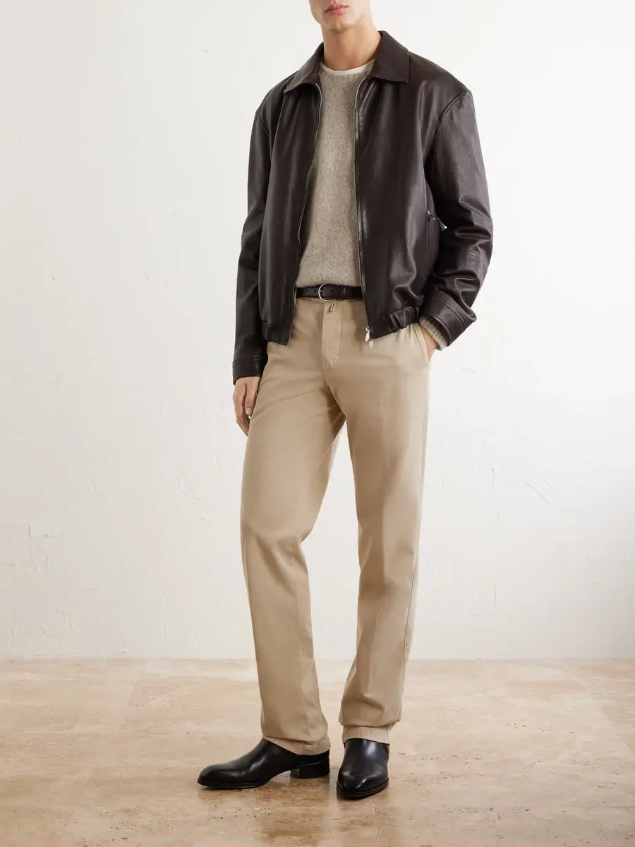 Kiton Straight-Leg Lyocell-Blend Trousers - Men | Thumbnail 2