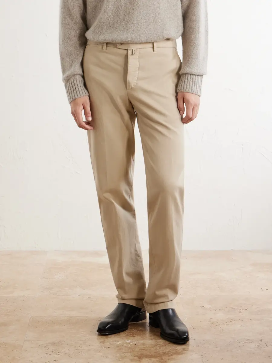 Kiton Straight-Leg Lyocell-Blend Trousers - Men | Thumbnail 3