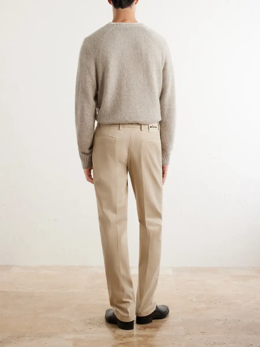Kiton Straight-Leg Lyocell-Blend Trousers - Men | Thumbnail 4