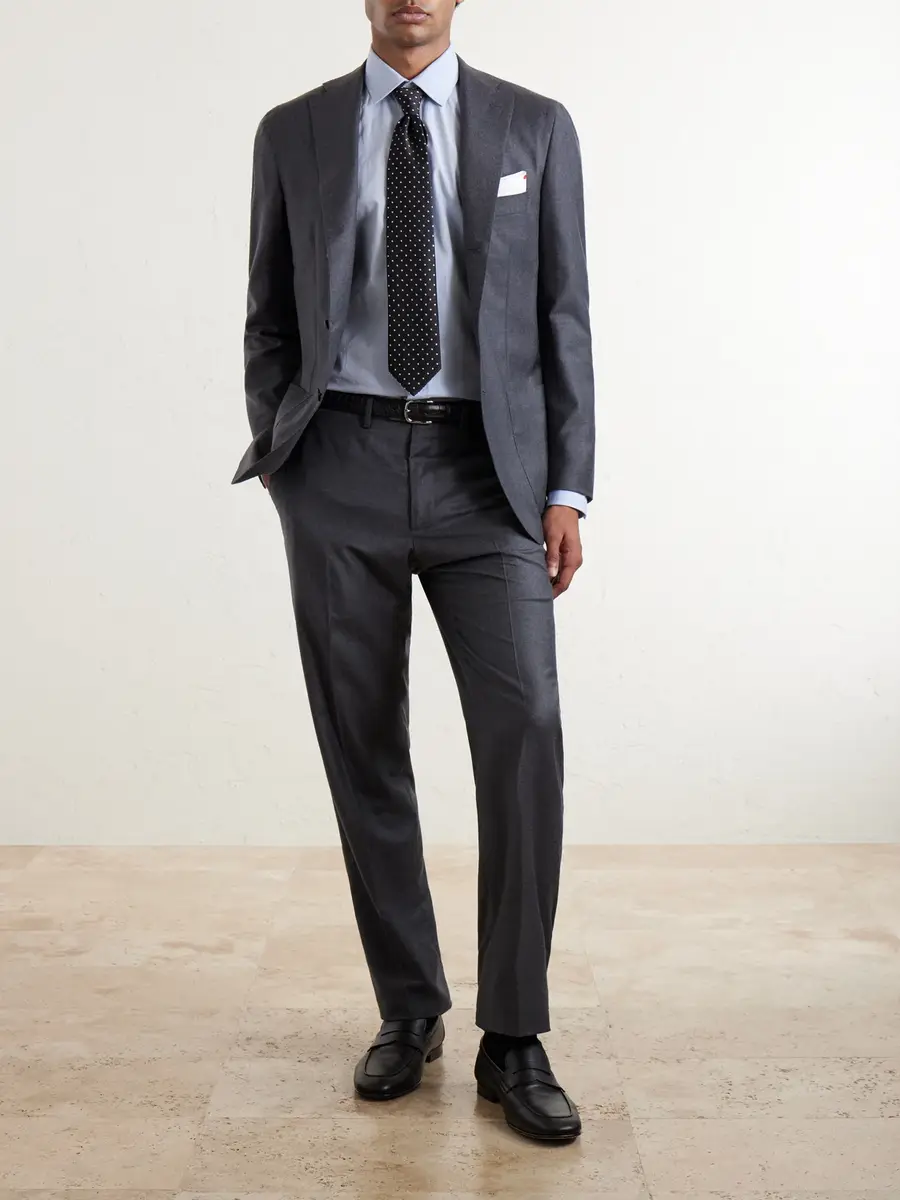Kiton Straight-Leg Wool Suit Trousers - Men | Thumbnail 2 Kiton Straight-Leg Wool Suit Trousers - Men | Thumbnail 2