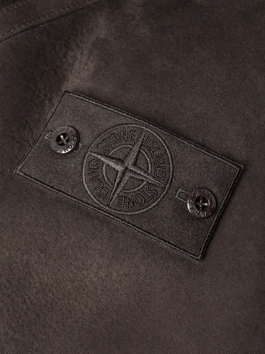 Stone Island GHOST Logo-Appliquéd Shearling Hooded Jacket - Men | Thumbnail 5 Stone Island GHOST Logo-Appliquéd Shearling Hooded Jacket - Men | Thumbnail 5