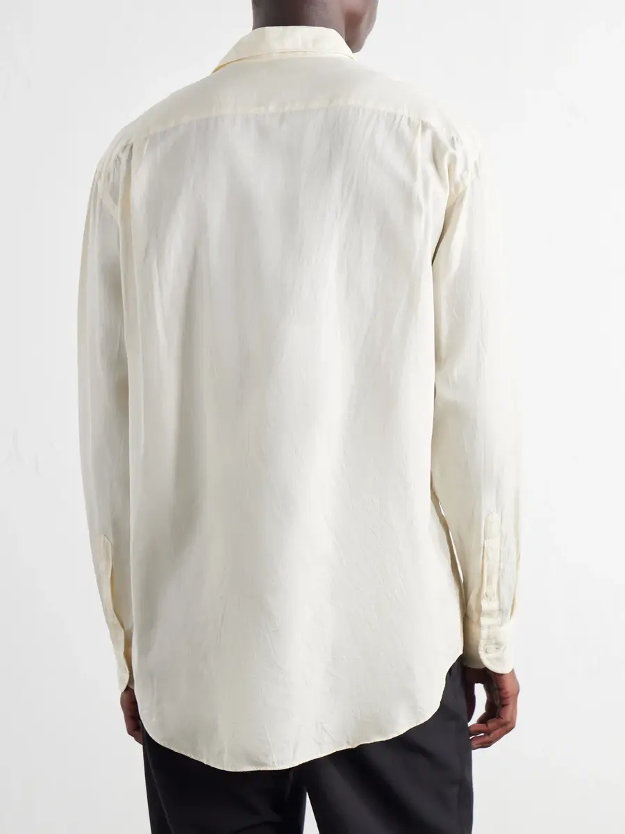 Kaptain Sunshine Cotton and Silk-Blend Twill Shirt - Men | Thumbnail 4 Kaptain Sunshine Cotton and Silk-Blend Twill Shirt - Men | Thumbnail 4