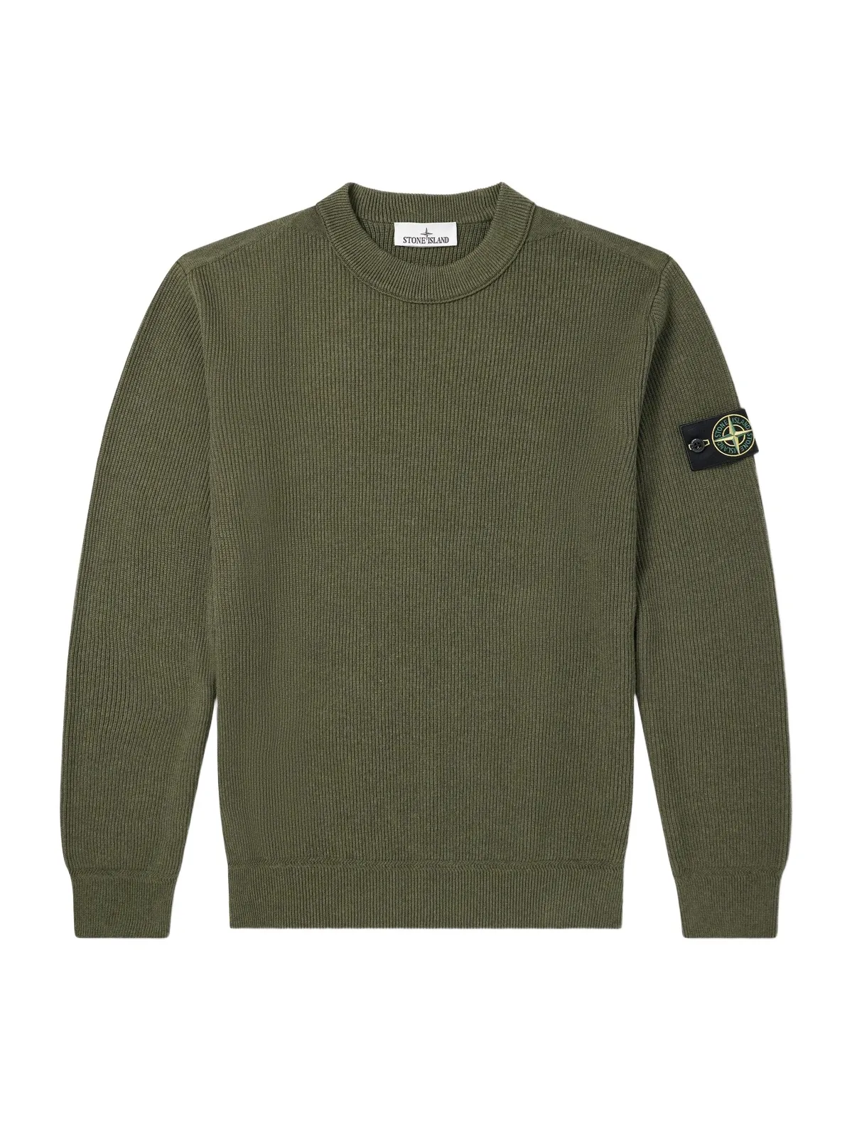 Stone Island Ribbed Cotton Sweater - Men