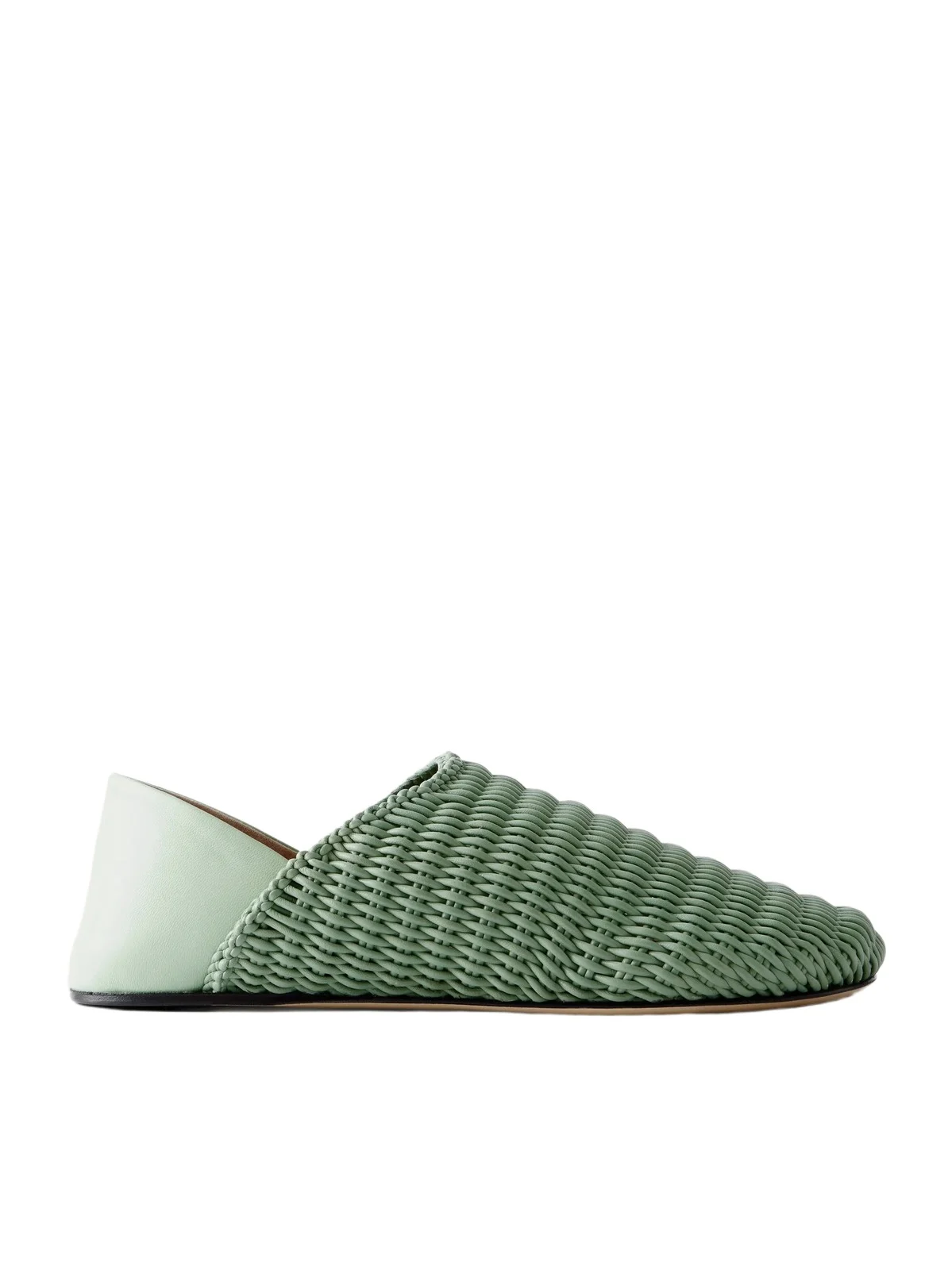 Woven-Leather Slippers - Men Woven-Leather Slippers - Men