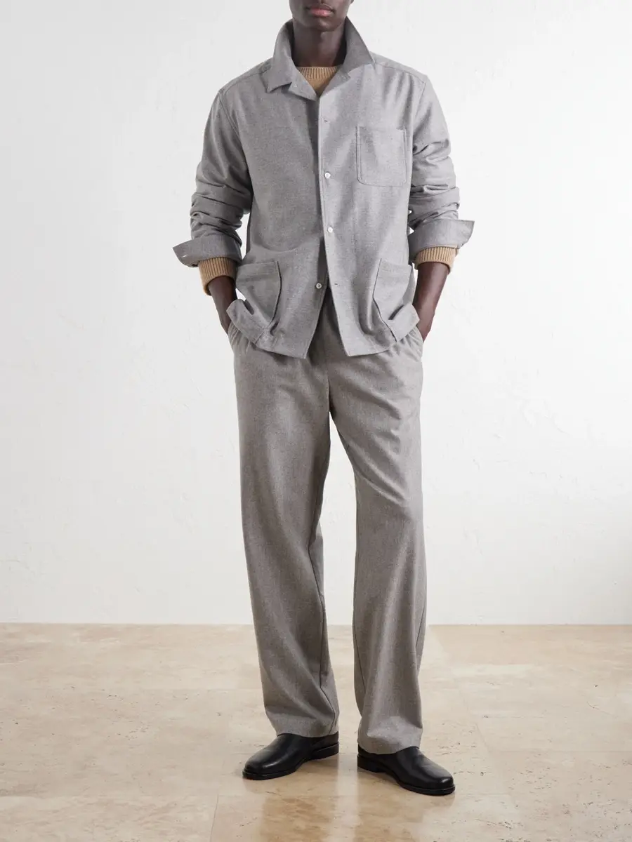 De Bonne Facture Virgin Wool Overshirt - Men | Thumbnail 2 De Bonne Facture Virgin Wool Overshirt - Men | Thumbnail 2
