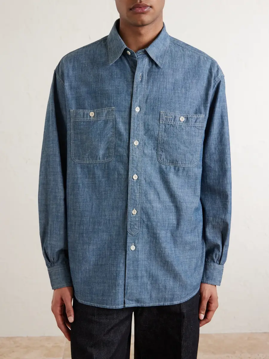 FrizmWORKS Kuroki Cotton-Chambray Shirt - Men | Thumbnail 3