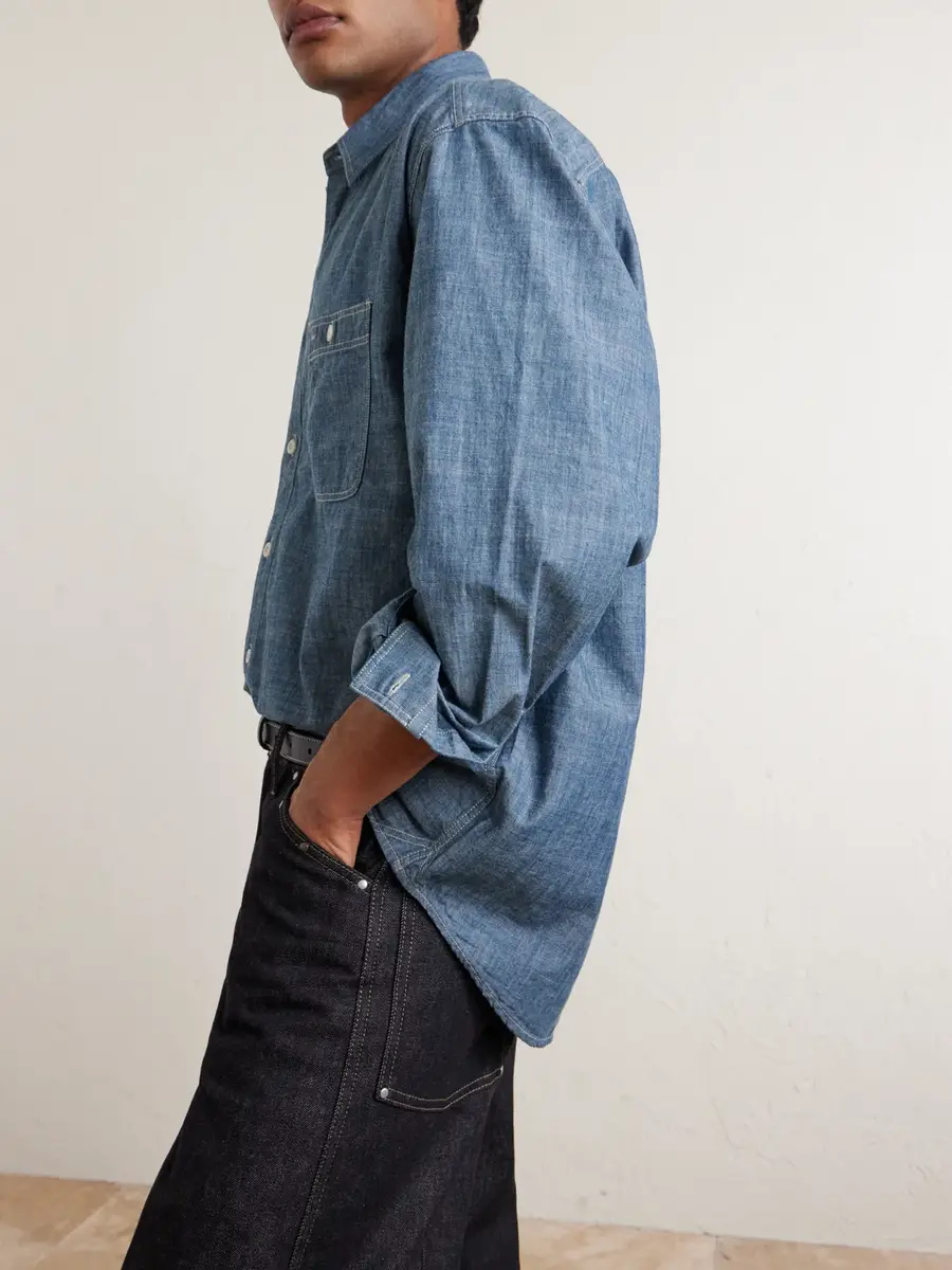 FrizmWORKS Kuroki Cotton-Chambray Shirt - Men | Thumbnail 5