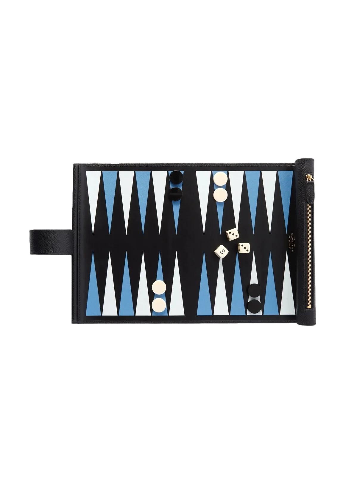 Smythson Travel Panama Cross-Grain Leather Backgammon Roll - Men