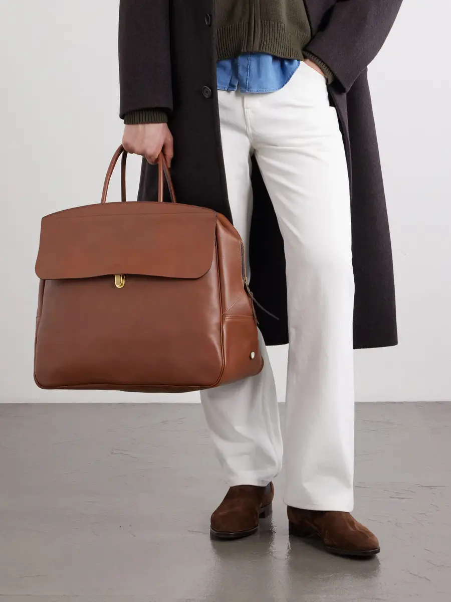 Bleu de Chauffe Zoom Full-Grain Leather Weekend Bag - Men | Thumbnail 3 Bleu de Chauffe Zoom Full-Grain Leather Weekend Bag - Men | Thumbnail 3