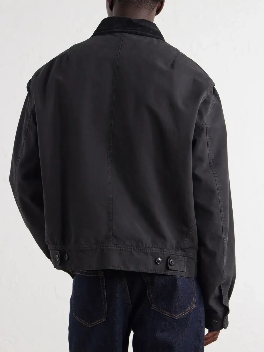 Dries Van Noten Corduroy-Trimmed Cotton-Canvas Jacket - Men | Thumbnail 4 Dries Van Noten Corduroy-Trimmed Cotton-Canvas Jacket - Men | Thumbnail 4