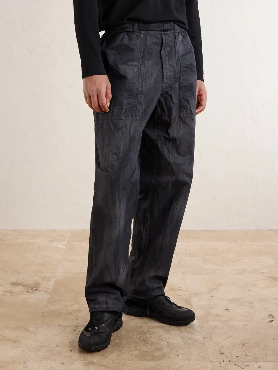 Stone Island Tapered Reflective Nylon Trousers - Men | Thumbnail 3