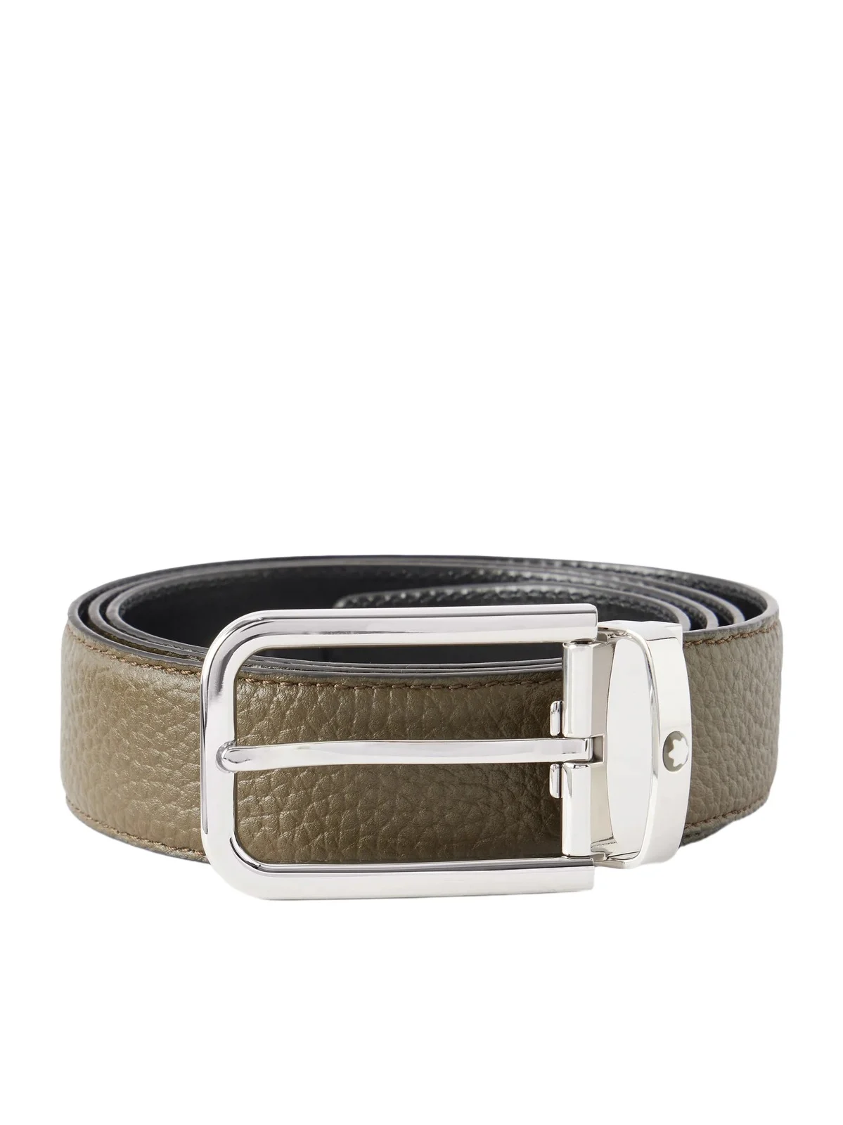 Montblanc 3.5cm Full-Grain Leather Belt - Men