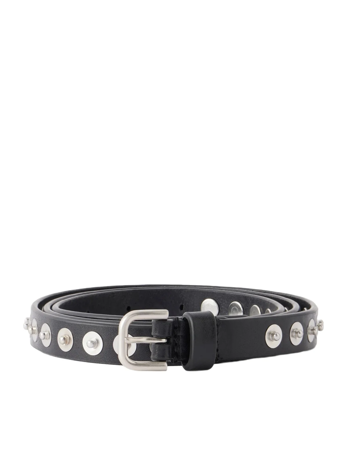 2cm Studded Leather Belt - Men