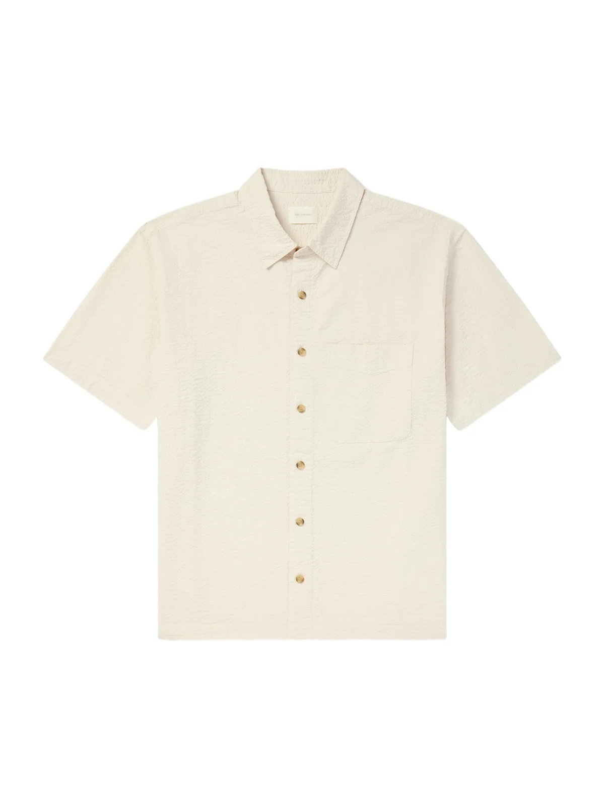 Cropped Cotton-Seersucker Shirt - Men Cropped Cotton-Seersucker Shirt - Men