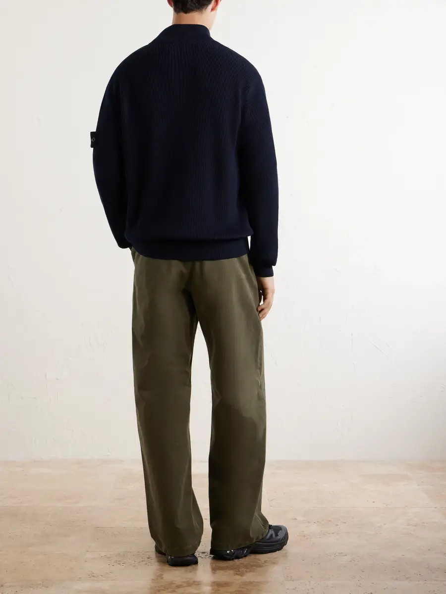 Stone Island Ribbed Organic Cotton Sweater - Men | Thumbnail 4
