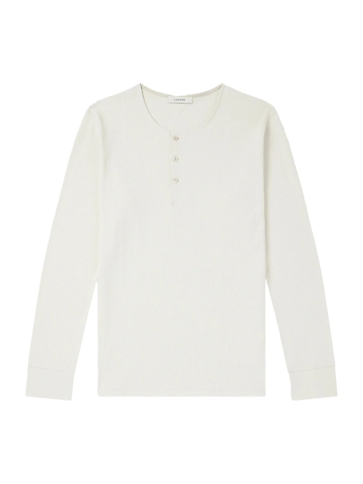 Henley Ribbed Cotton T-shirt - Men