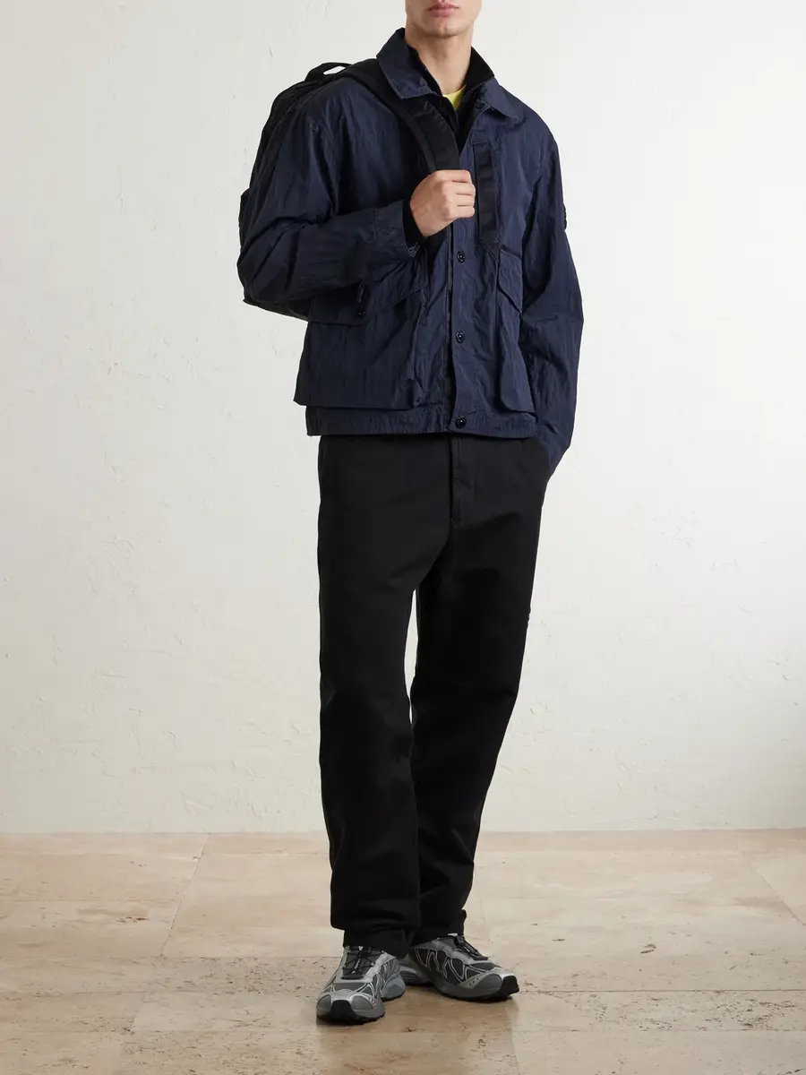 Stone Island Garment-Dyed Waxed Warp Rib Nylon-TC Jacket - Men | Thumbnail 2