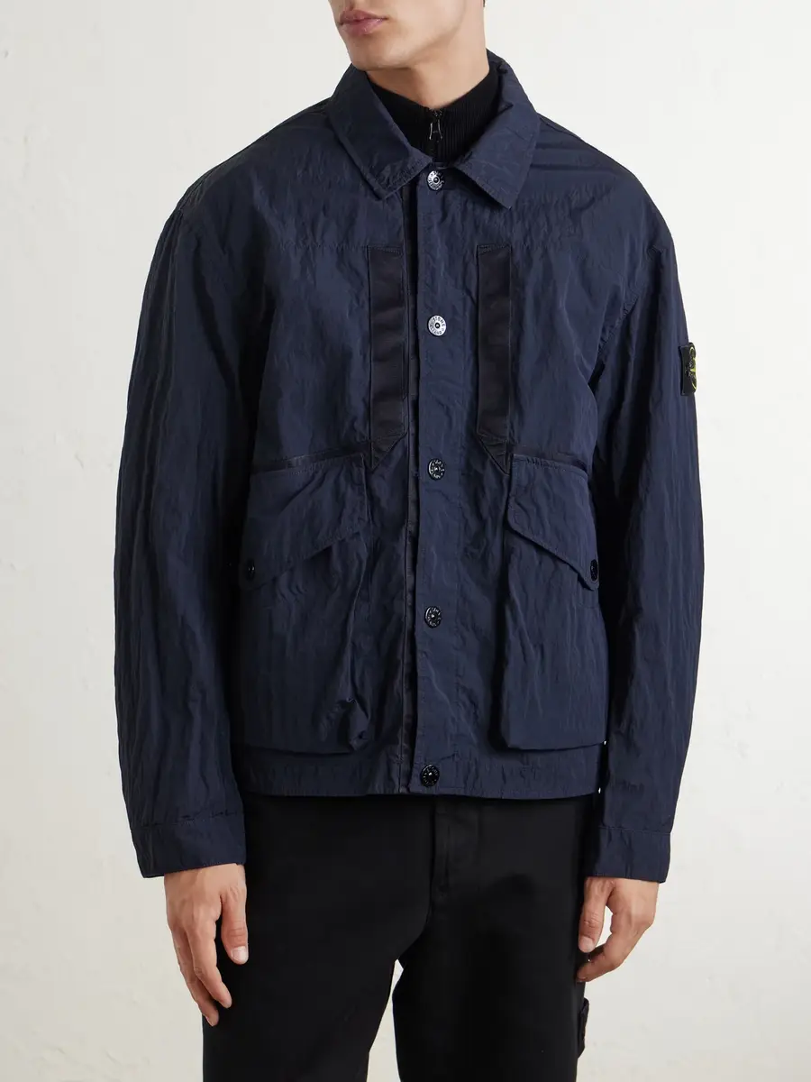 Stone Island Garment-Dyed Waxed Warp Rib Nylon-TC Jacket - Men | Thumbnail 3