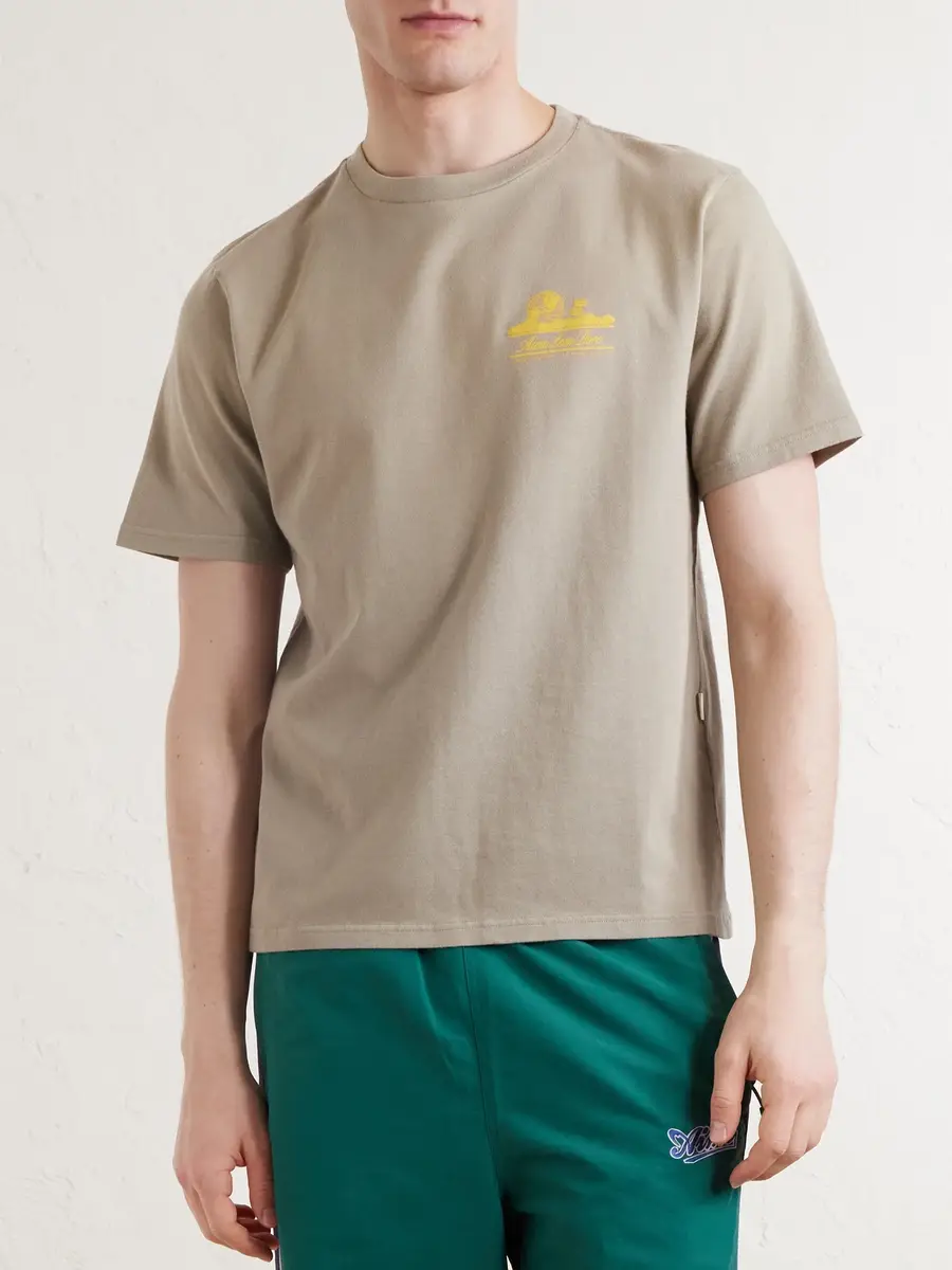 Aimé Leon Dore Unisphere Logo-Print Cotton-Jersey T-Shirt - Men | Thumbnail 3
