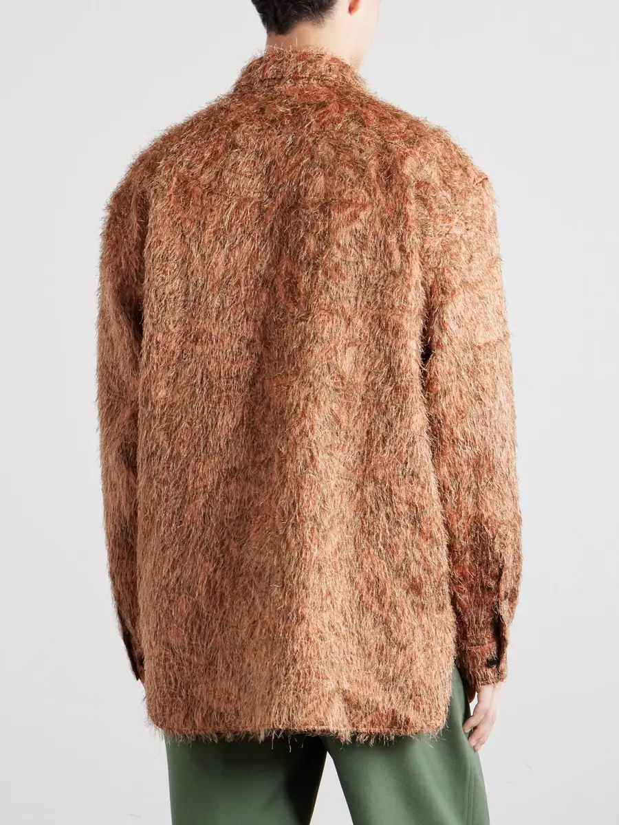 Dries Van Noten Cromo Fil Coupé Jacquard Overshirt - Men | Thumbnail 4 Dries Van Noten Cromo Fil Coupé Jacquard Overshirt - Men | Thumbnail 4